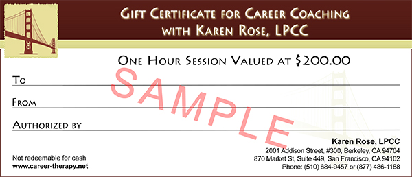 Gift Certificate Sample
