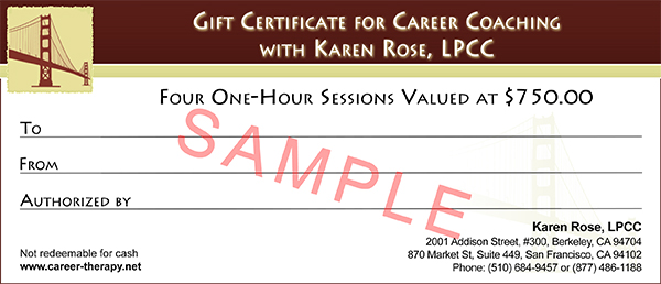 Gift Certificate Sample